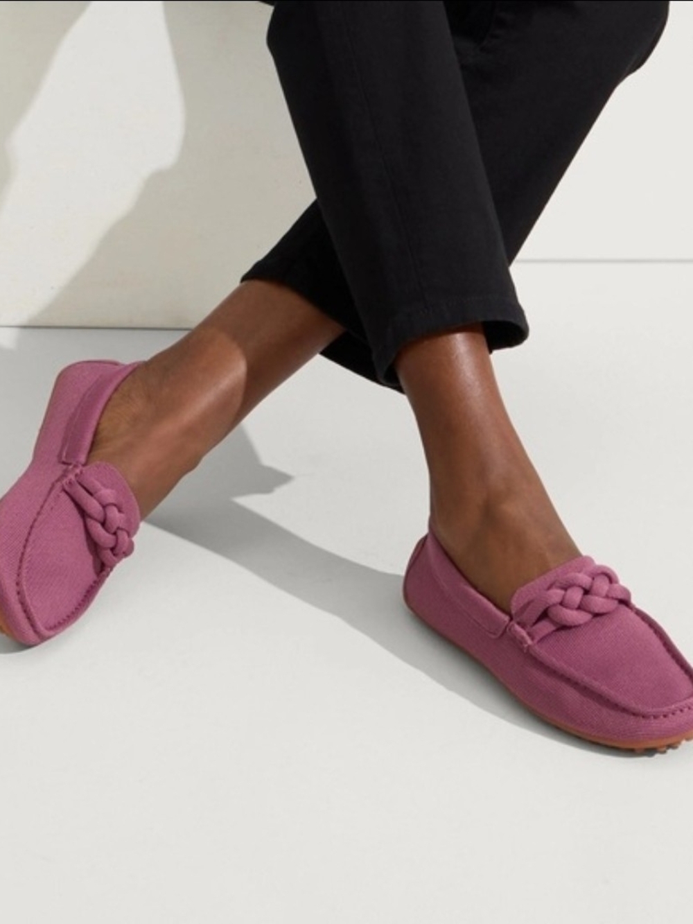 Rothy's The Braid Driver Mauve 10.5 NIB Discontinued Color Loafer - Picture 2 of 6